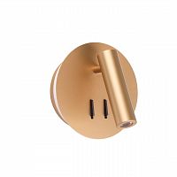 ODEON LIGHT 3913/9WL HIGHTECH ODL20 471 золот/металл Настен.св-к с лампой д/чтения с выкл LED 9W 3000K 220V BEAM