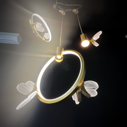 Подвесной светильник BABETTA RING 2 brass 4000К фото 20