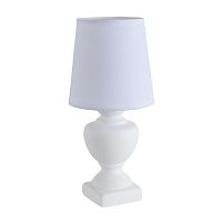 LUMION 8163/1T CLASSI LN26 483 белый, керамика/текстиль Настольная лампа E14 1*40W 220V BIANKA