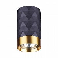ODEON LIGHT 4287/1C HIGHTECH ODL22 329 черный/золотистый/металл Потолочный светильник IP20 LED GU10 max 10W AD ASTRUM