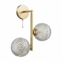 LUMION 5292/2W MODERNI LN23 000 матовое золото Бра с выкл. E27 2*8W LED 220V GENEVA