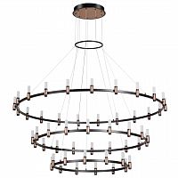 ODEON LIGHT 5009/204L L-VISION ODL23 529 матовый черный/ ант.бронза/белый/металл/акрил Люстра LED 204W 4000K 8074Лм CANDEL