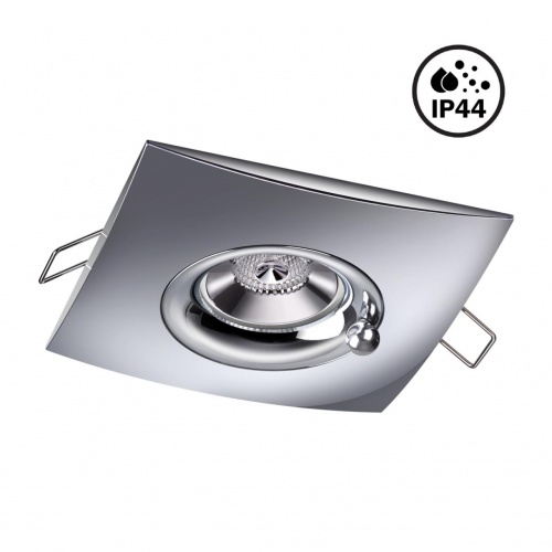 NOVOTECH 370794 SPOT NT21 596 хром Светильник встраиваемый влагозащищенный IP44 GU10 50W 220V WATER