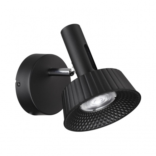 ODEON LIGHT 6643/7WL HIGHTECH ODL24 000 черный/металл/акрил Настенный светильник (выкл на корпусе) IP20 LED 10W 3000K 220V MALI