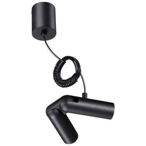 NOVOTECH 359387 KONST NT24 049 черный База накладная для ввода питания с гибким угловым соединителем «L» и проводом-подвесом (длина провода – 2м) IP20 48V GLAT