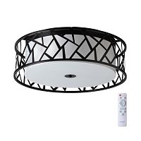 SONEX 7700/60L AVRA LED SN 596 Светильник металл/ткань/стекло/белый/черный LED 60Вт 3000-6000K D600 IP20 пульт ДУ FABIANA