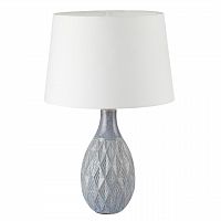 LUMION 8138/1T MODERNI LN26 494 серый/белый, керамика/текстиль Настольная лампа Е27 1*60W 220V YARA
