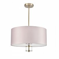 LUMION 8109/5C MODERNI LN26 180 латунь титаниум/бежевый, металл/текстиль/стекло Люстра потолочная E14 5*40W 220V DAMONA