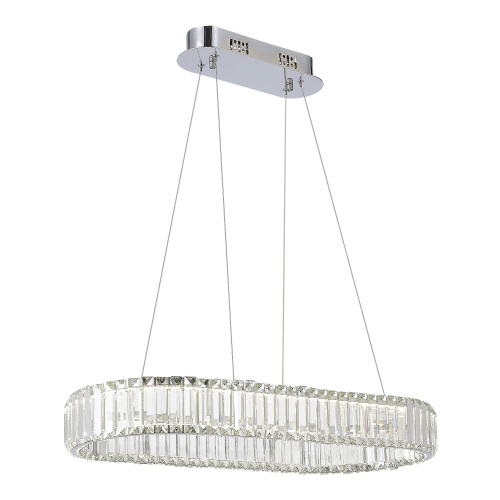 SL1622.123.01 Светильник подвесной ST-Luce Хром/Прозрачный LED 1*60W 4000K SL1622.123.01 Светильник подвесной ST-Luce Хром/Прозрачный LED 1*60W 4000K