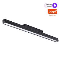 NOVOTECH 359482 SHINO NT24 134 черный Трековый низковольт. св-к диммир. со сменой цв.температуры, пульт ДУ/Tuya Smart Life IP20 LED 24W 48V 3000-6500K FLUM