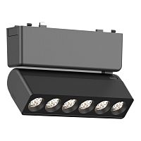 ST675.446.06 Магнитный трековый светильник Черный LED 1*6W 4000K 360Lm Ra>90 >90 IP20 L122xW26xH81 48V