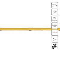 Светодиодная лента 24V 10W/m 4000К 5м IP20 Arte Lamp LANE A2432005-02-4K