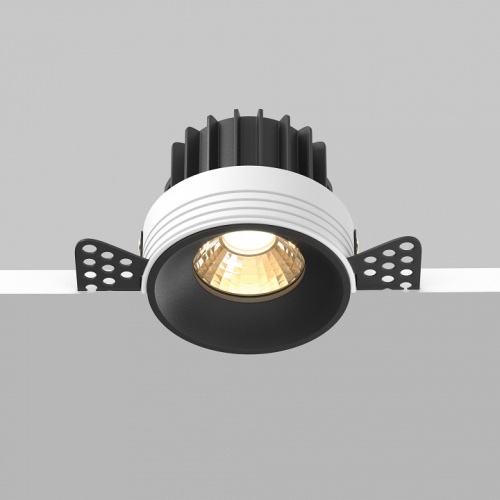 Встраиваемый светильник Maytoni Technical Round DL058-12W2.7K-TRS-B фото 3 Встраиваемый светильник Maytoni Technical Round DL058-12W2.7K-TRS-B фото 3