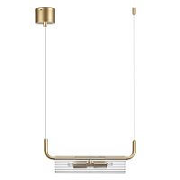LUMION 6560/2 SUSPENTIONI LN26 282 золотой/прозрачный/металл/стекло Подвес G9 2*20W 220V TORONTO