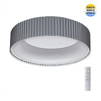 SONEX 7713/56L AVRA LED SN 574 Светильник металл/акрил/белый/серый LED 56Вт 3000-6500К D460 IP20 пульт ДУ SHARMEL
