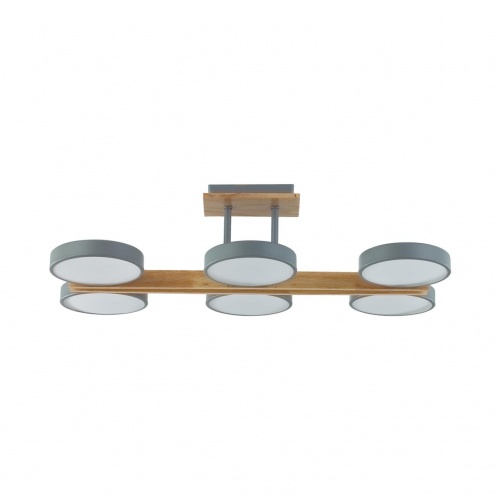 LUMION 8031/108CL LEDIO LN26 345 серый, дерево/металл/акрил Потолочный светильник LED 108W 3000/4000/6000К 220V PLATO