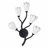 ODEON LIGHT 5090/5W MODERN ODL25 553 черный матовый/белый/фарфор Бра G4 LED 5*5W GARDI