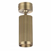 ODEON LIGHT 7013/1C HIGHTECH ODL25 331 Потолочный св-к поворотный на 360° металл/под латунь IP20 LED GU10 10W 220V MANCHESTER