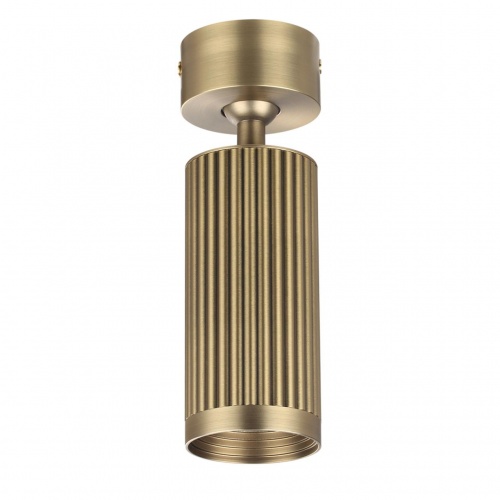 ODEON LIGHT 7013/1C HIGHTECH ODL25 331 Потолочный св-к поворотный на 360° металл/под латунь IP20 LED GU10 10W 220V MANCHESTER