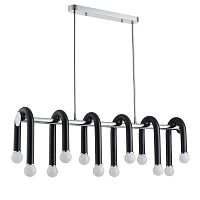 LUMION 5699/12C MODERNI LN23 000 чёрный, хром Люстра потолочная E14 12*60W 220V CASPIAN