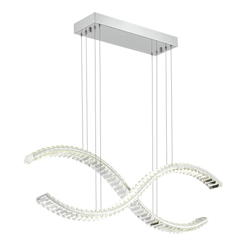 SL6206.103.44 Светильник подвесной ST-Luce Хром/Прозрачный LED 1*44W 3000K SL6206.103.44 Светильник подвесной ST-Luce Хром/Прозрачный LED 1*44W 3000K