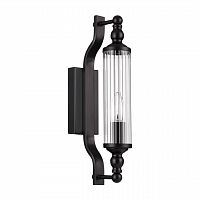 ODEON LIGHT 4941/1W DROPS ODL22 507 черный/прозрачный/стекло Настенный светильник с выкл. E14 1*40W IP44 TOLERO