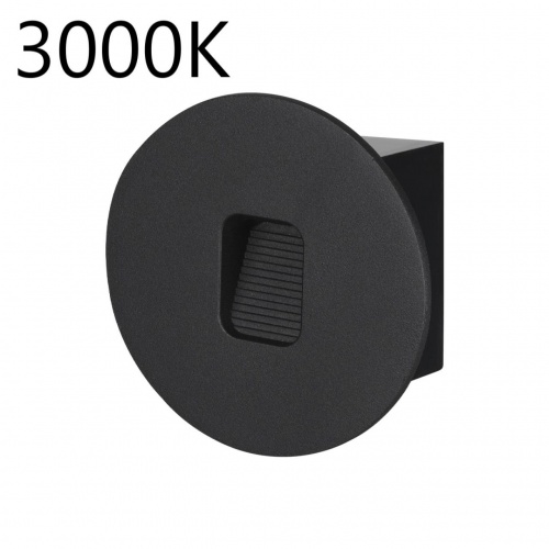 ODEON LIGHT 6651/1WL3 NATURE ODL25 695 черный/металл Подсветка для лестниц IP65 LED 1W 3000K 60° AC85-265V VITTY