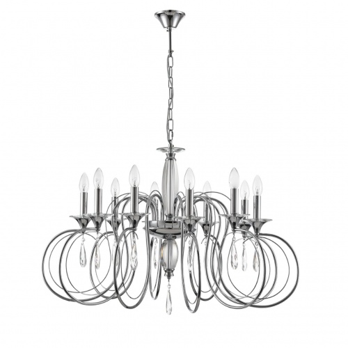 LUMION 8032/10 CLASSI LN26 084 хром, металл/хрусталь Люстра подвесная Е14 10*40W 220V LAOKA