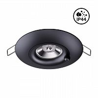 NOVOTECH 370792 SPOT NT21 596 черный Светильник встраиваемый влагозащищенный IP44 GU10 50W 220V WATER