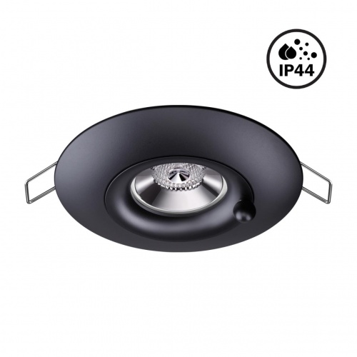 NOVOTECH 370792 SPOT NT21 596 черный Светильник встраиваемый влагозащищенный IP44 GU10 50W 220V WATER
