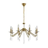 LUMION 8319/8 CLASSI LN26 077 шампань/прозрачный, металл/хрусталь Люстра E14 8*40W 220V SEVERINA