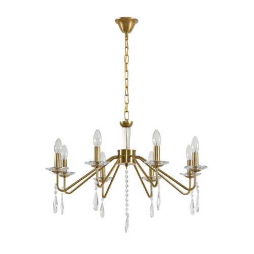 LUMION 8319/8 CLASSI LN26 077 шампань/прозрачный, металл/хрусталь Люстра E14 8*40W 220V SEVERINA