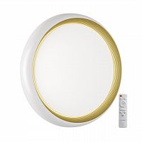 SONEX 7650/EL PALE SN 141 Светильник пластик/золотой LED 70Вт 3000-6000К D480 IP43 пульт ДУ TOFIQ WHITE