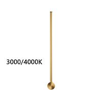 ODEON LIGHT 4335/12WGP HIGHTECH ODL23 275 золото Настенный светильник IP20 LED 12W 525Лм 3000K/4000K (перекл. ч/з тумблер на драйвере) FILLINI