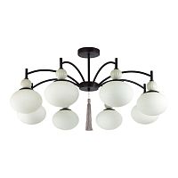 LUMION 8273/8C NEOCLASSI LN26 041 черный/серый/белый, металл/керамика/стекло Люстра потолочная Е14 8*40W 220V GLORIYA