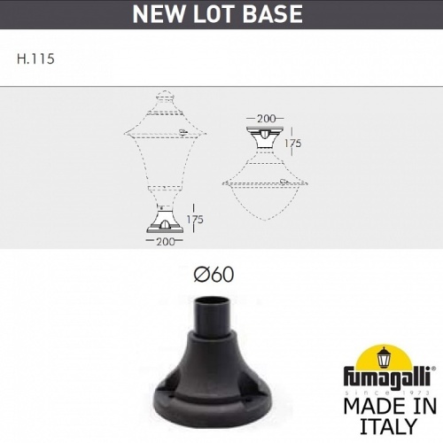 Наземный низкий светильник Fumagalli Globe 400 Modern G41.115.000.LYE27 фото 2