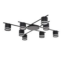 LUMION 8362/8C COMFI LN 000 черный, металл/акрил Светильник потолочный GX53 LED 8*7W 220V BERTY