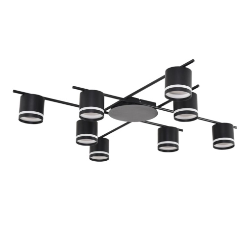 LUMION 8362/8C COMFI LN 000 черный, металл/акрил Светильник потолочный GX53 LED 8*7W 220V BERTY