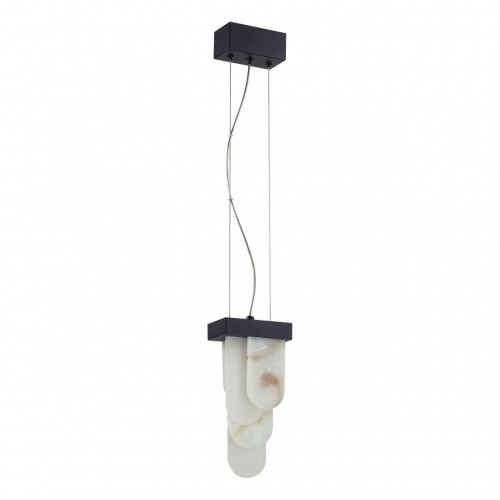 ODEON LIGHT EXCLUSIVE 5438/12L HIGHTECH ODL_EX25 081 черный/металл/ смола под алебастр /акрил Подвес LED 12W 3000K 1489Лм FOROS