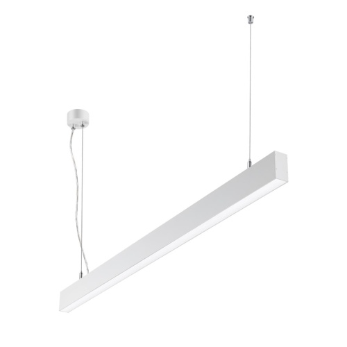 NOVOTECH 358877 OVER NT22 406 белый Светильник подвесной светодиодный (длина подвесов 1,2м) IP20 LED 4000K 40W вниз + 12W вверх 220V ITER
