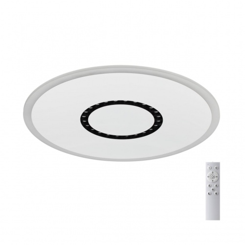 7663/34L MITRA LED SN 558 Светильник пластик/белый LED (34Вт+17Вт) 3050-6050K D475 IP20 пульт ДУ COSMO