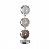 ODEON LIGHT EXCLUSIVE 5416/13TL L-VISION ODL_EX23 145 хром/светло-серый/коричневый металл/стекло Настольная лампа LED 18W 4000K CARAMELLA