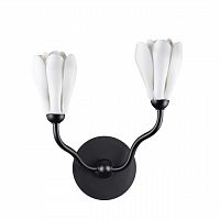 ODEON LIGHT 5090/2W MODERN ODL25 553 черный матовый/белый/фарфор Бра G4 LED 2*5W GARDI