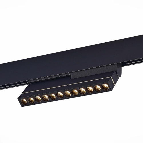 ST805.436.12 Магнитный трековый светильник Черный LED 1*12W 3000K 450Lm Ra>90 36° IP20 L220xW22xH117 48VV ST805.436.12 Магнитный трековый светильник Черный LED 1*12W 3000K 450Lm Ra>90 36° IP20 L220xW22xH117 48VV