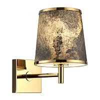 ODEON LIGHT 5064/1W MODERN ODL24 203 античн.бронза/серо-беж./металл/натур.камен."шпон" Бра E27 LED 1*5W BERGI