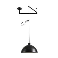 LUMION 8321/1C MODERNI LN26 301 черный, металл Люстра подвесная E27 1*60W 220V ARMINA