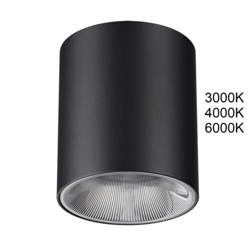 ODEON LIGHT 7138/12CL HIGHTECH ODL26 325 Потолочный светильник черный/металл IP20 LED 12W 840Лм 3000K/4000K/6000K 36° 220-240V BRIM