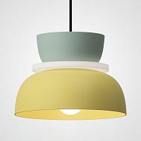 Подвесной светильник ILO D22 mint/yellow