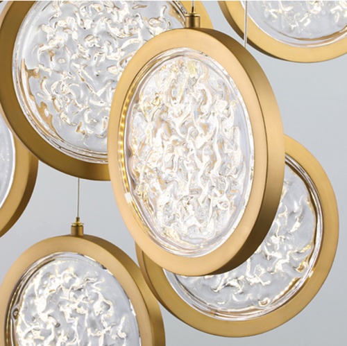 Дизайнерская подвесная люстра ЛУНА lighting collection D50 фото 2 Дизайнерская подвесная люстра ЛУНА lighting collection D50 фото 2