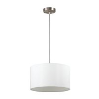 LUMION 3745/2 MODERNI LN26 525 никель/белый, металл/текстиль Подвес E27 2*60W 220V NIKKI